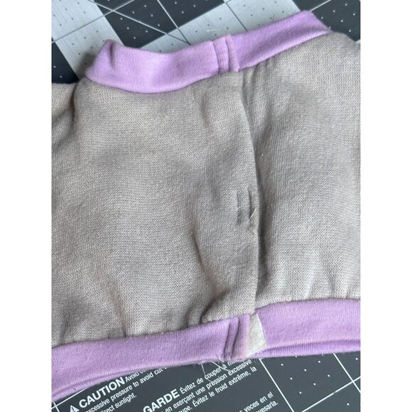 Cabbage Patch Kids Lil Jogger Kitty Jogging Suit Grey Purple Trim F6 Vtg 1980's - Picture 7 of 14